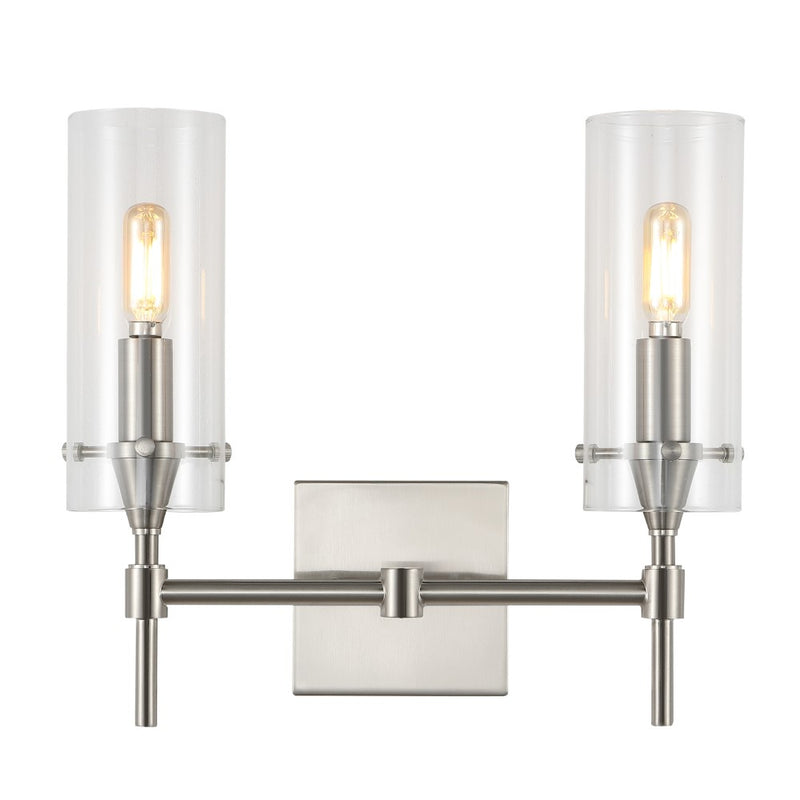 Cato Bohemian Farmhouse Iron/Glass LED Vanity