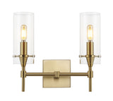 Cato Bohemian Farmhouse Iron/Glass LED Vanity