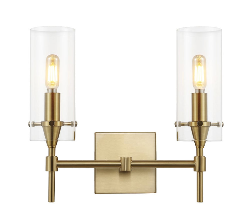 Cato Bohemian Farmhouse Iron/Glass LED Vanity