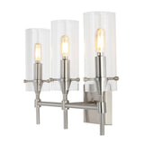 Cato Bohemian Farmhouse Iron/Glass LED Vanity