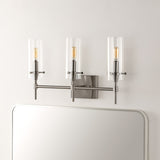 Cato Bohemian Farmhouse Iron/Glass LED Vanity