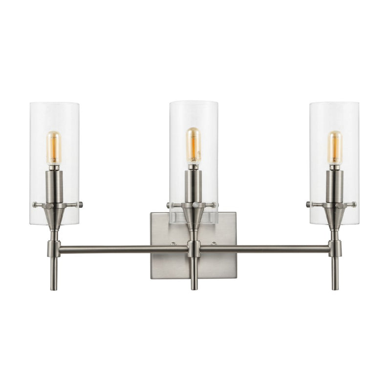 Cato Bohemian Farmhouse Iron/Glass LED Vanity