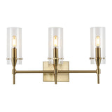 Cato Bohemian Farmhouse Iron/Glass LED Vanity