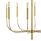 Amoros 27.25" Modern Mid-Century Iron LED Chandelier - JONATHAN Y
