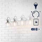 Virginia Metal/Glass LED Vanity Light