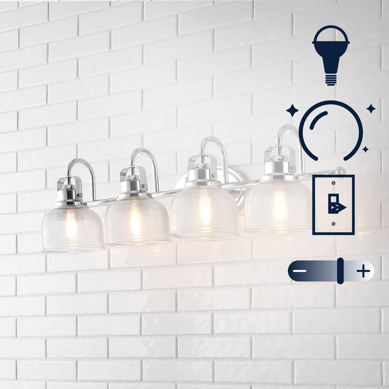 Virginia Metal/Glass LED Vanity Light