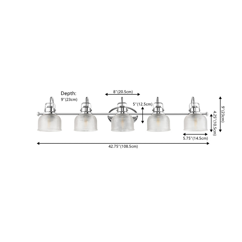 Virginia Metal/Glass LED Vanity Light