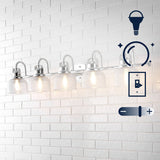 Virginia Metal/Glass LED Vanity Light