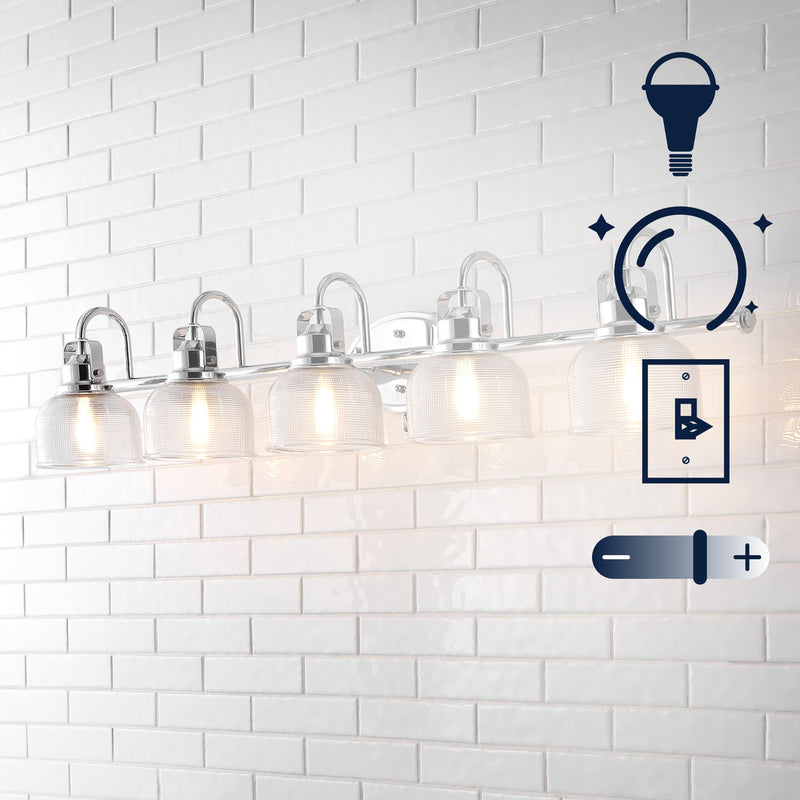 Virginia Metal/Glass LED Vanity Light
