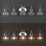 Shirley Metal/ Bubbled Glass Vanity Light
