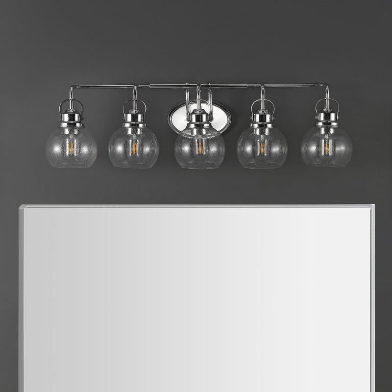 Shirley Metal/ Bubbled Glass Vanity Light