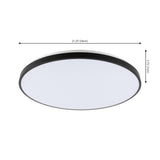 Astrid 21.25" Modern Minimalist Iron Circle Integrated LED Flush Mount - JONATHAN Y