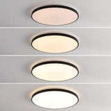 Astrid 21.25" Modern Minimalist Iron Circle Integrated LED Flush Mount - JONATHAN Y