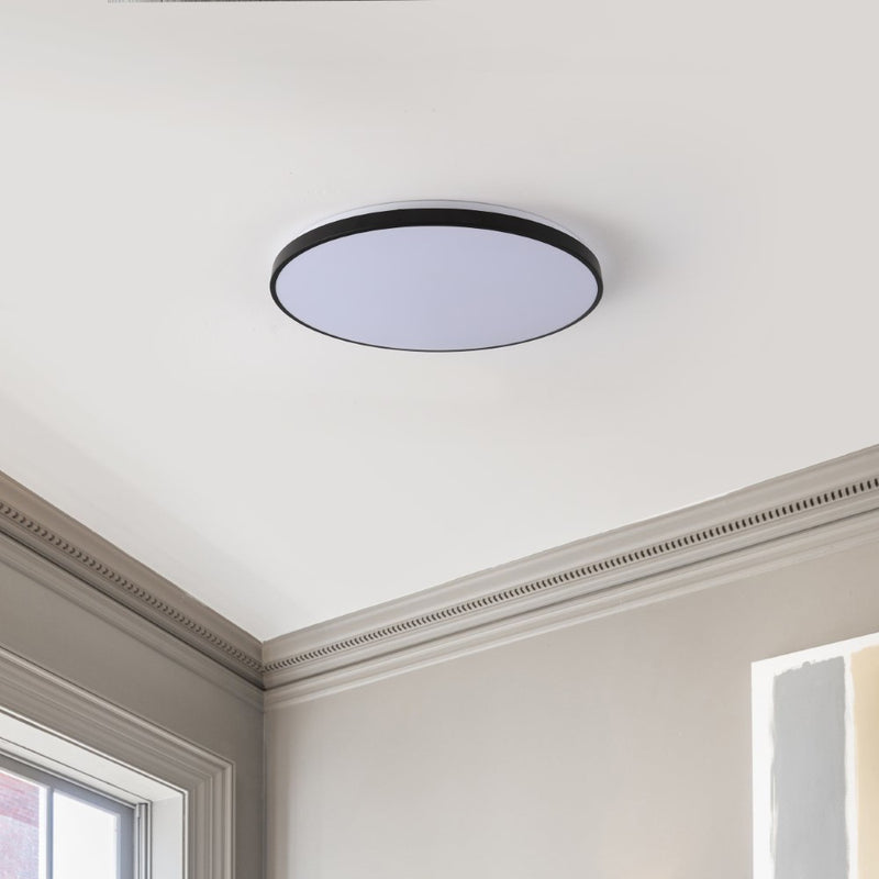 Astrid 21.25" Modern Minimalist Iron Circle Integrated LED Flush Mount - JONATHAN Y