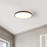 Astrid 21.25" Modern Minimalist Iron Circle Integrated LED Flush Mount - JONATHAN Y