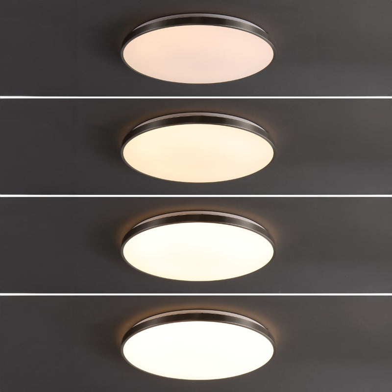 Astrid 21.25" Modern Minimalist Iron Circle Integrated LED Flush Mount - JONATHAN Y