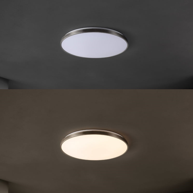 Astrid 21.25" Modern Minimalist Iron Circle Integrated LED Flush Mount - JONATHAN Y