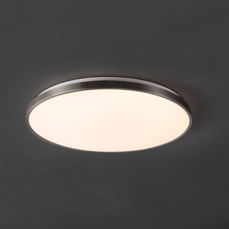 Astrid 21.25" Modern Minimalist Iron Circle Integrated LED Flush Mount - JONATHAN Y