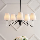 Skylar 32" 5-Light Classic Minimalist Iron Inverted Gourd LED Chandelier