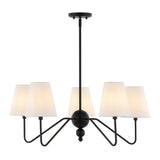 Skylar 32" 5-Light Classic Minimalist Iron Inverted Gourd LED Chandelier