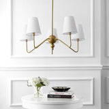 Skylar 32" 5-Light Classic Minimalist Iron Inverted Gourd LED Chandelier