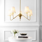 Skylar 32" 5-Light Classic Minimalist Iron Inverted Gourd LED Chandelier