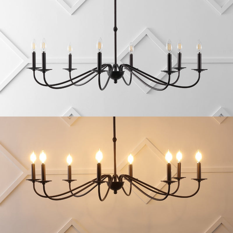 Wicklow 34.75" Bohemian Farmhouse Iron LED Chandelier