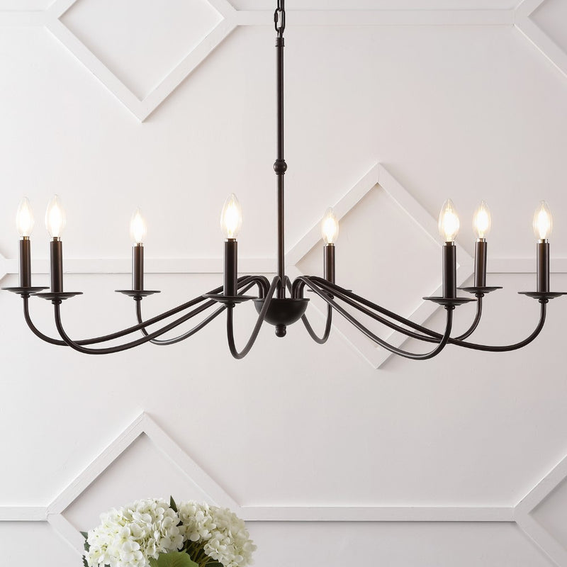Wicklow 34.75" Bohemian Farmhouse Iron LED Chandelier