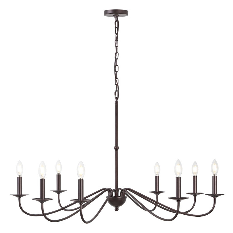 Wicklow 34.75" Bohemian Farmhouse Iron LED Chandelier
