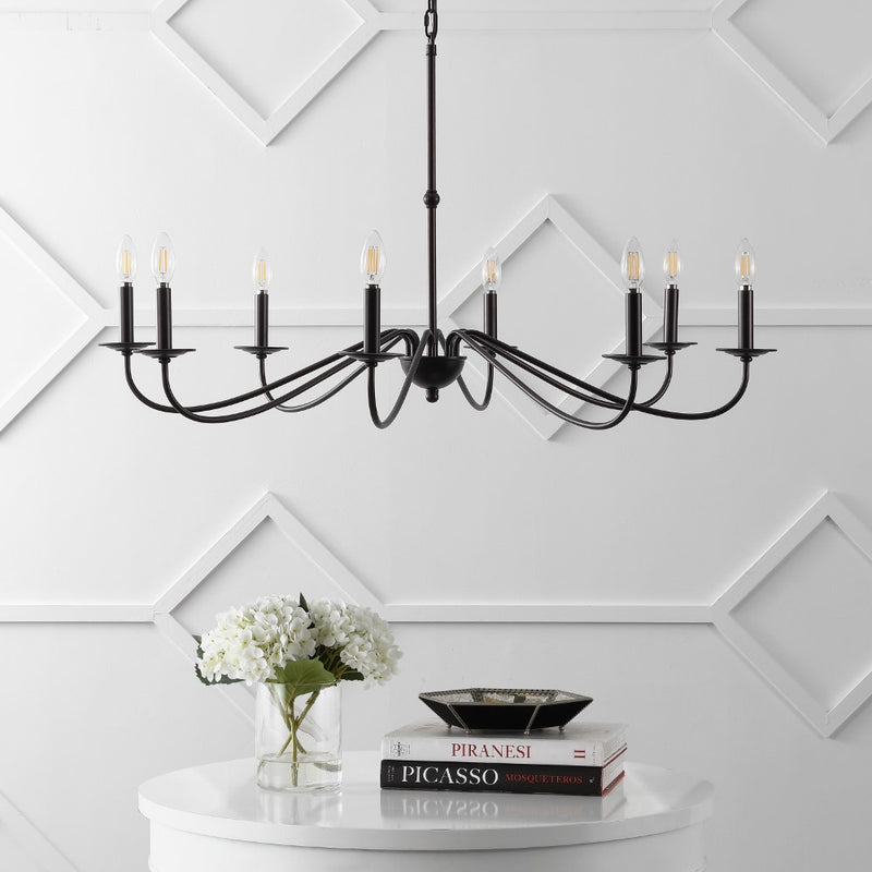 Wicklow 34.75" Bohemian Farmhouse Iron LED Chandelier