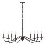 Wicklow 34.75" Bohemian Farmhouse Iron LED Chandelier