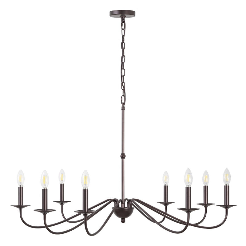 Wicklow 34.75" Bohemian Farmhouse Iron LED Chandelier