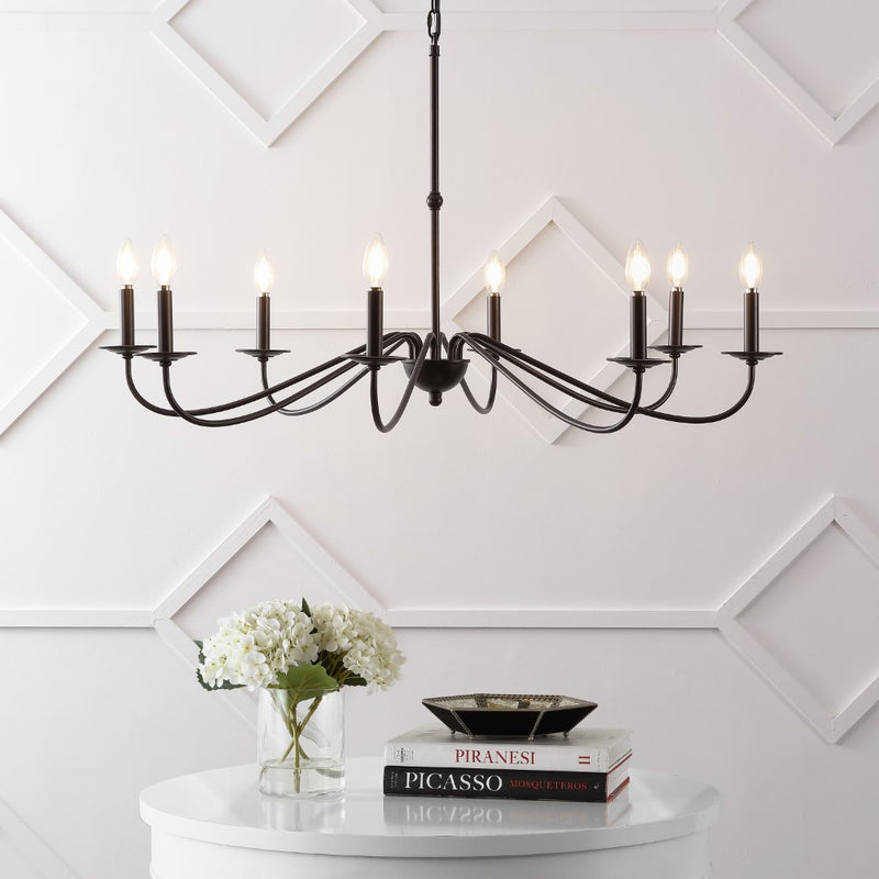 Wicklow 34.75" Bohemian Farmhouse Iron LED Chandelier