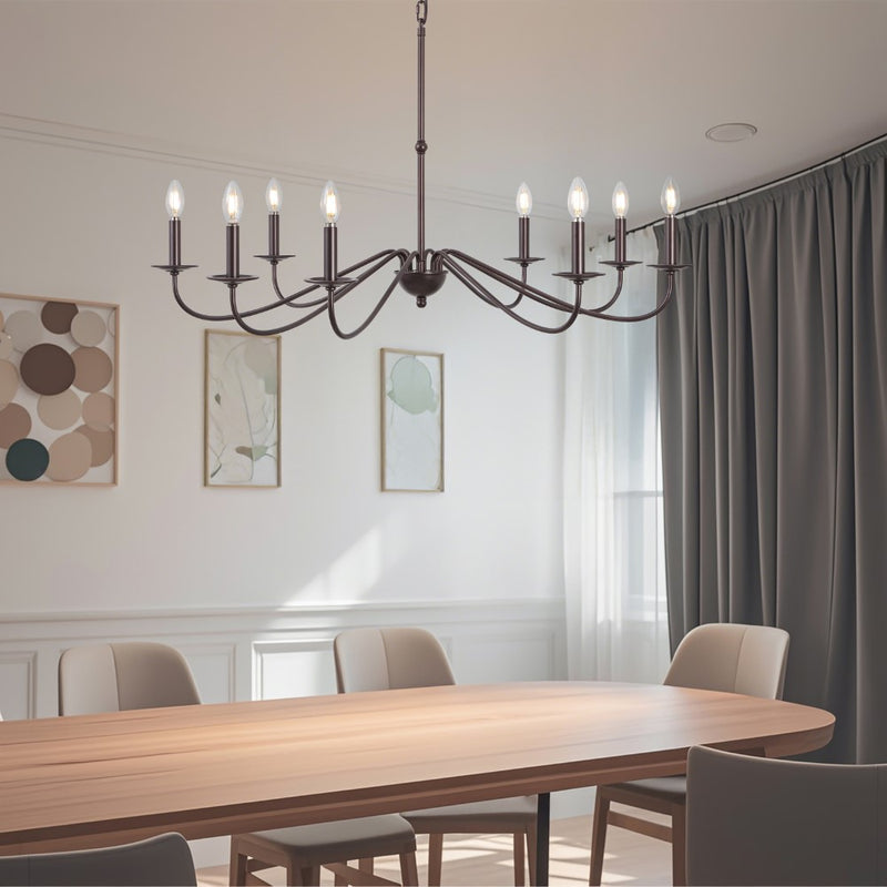 Wicklow 34.75" Bohemian Farmhouse Iron LED Chandelier