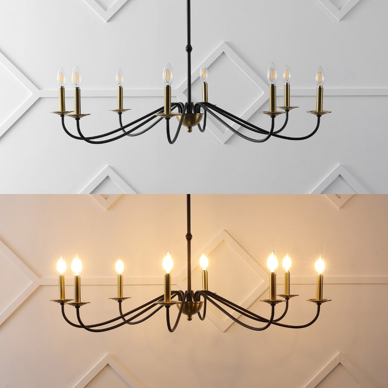 Wicklow 34.75" Bohemian Farmhouse Iron LED Chandelier