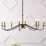 Wicklow 34.75" Bohemian Farmhouse Iron LED Chandelier