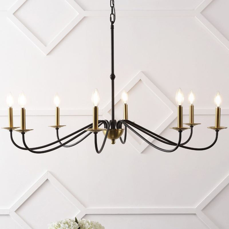 Wicklow 34.75" Bohemian Farmhouse Iron LED Chandelier