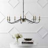 Wicklow 34.75" Bohemian Farmhouse Iron LED Chandelier