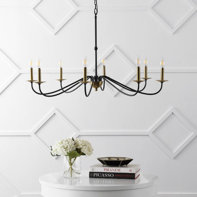 Wicklow 34.75" Bohemian Farmhouse Iron LED Chandelier