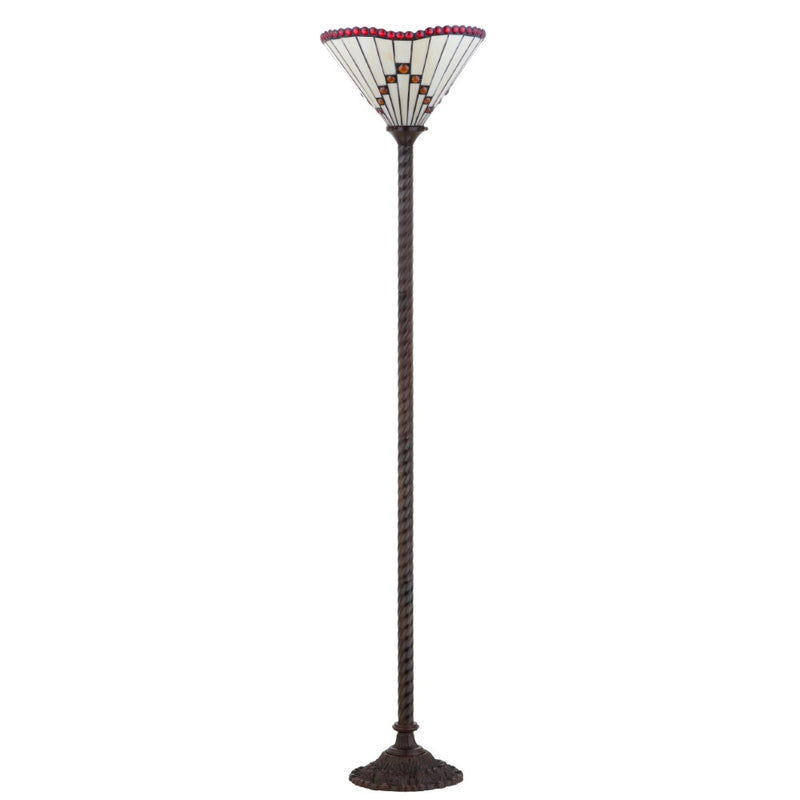 Smith Tiffany Style 70.5" Torchiere LED Floor Lamp - JONATHAN Y