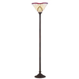 Smith Tiffany Style 70.5" Torchiere LED Floor Lamp - JONATHAN Y