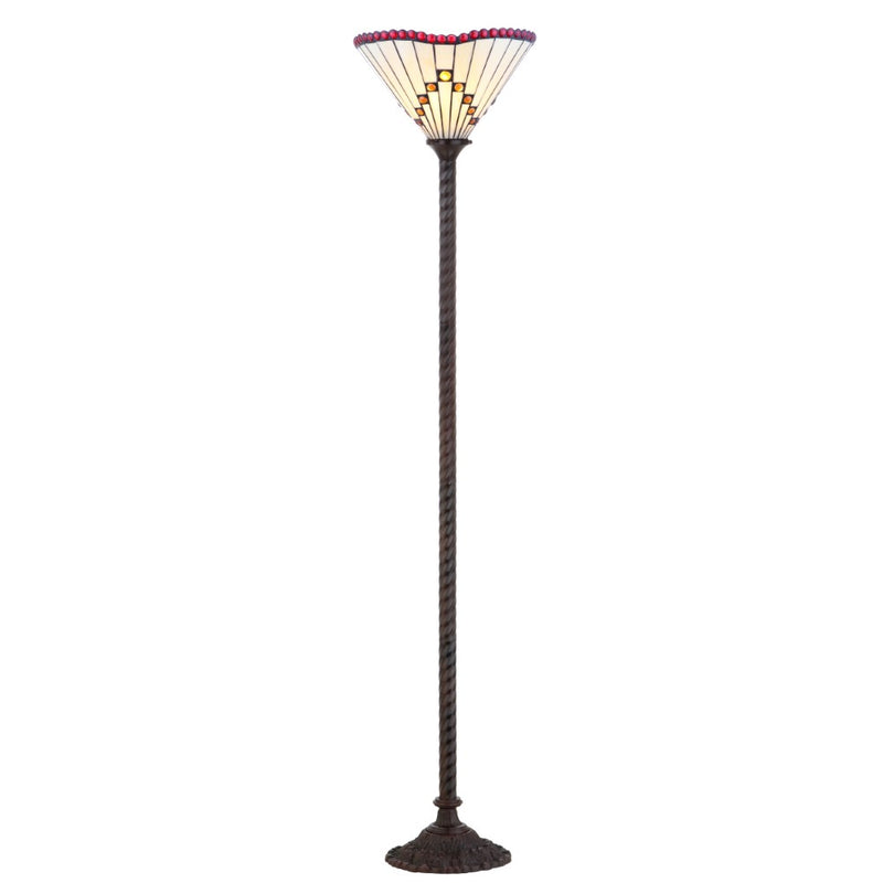 Smith Tiffany Style 70.5" Torchiere LED Floor Lamp - JONATHAN Y