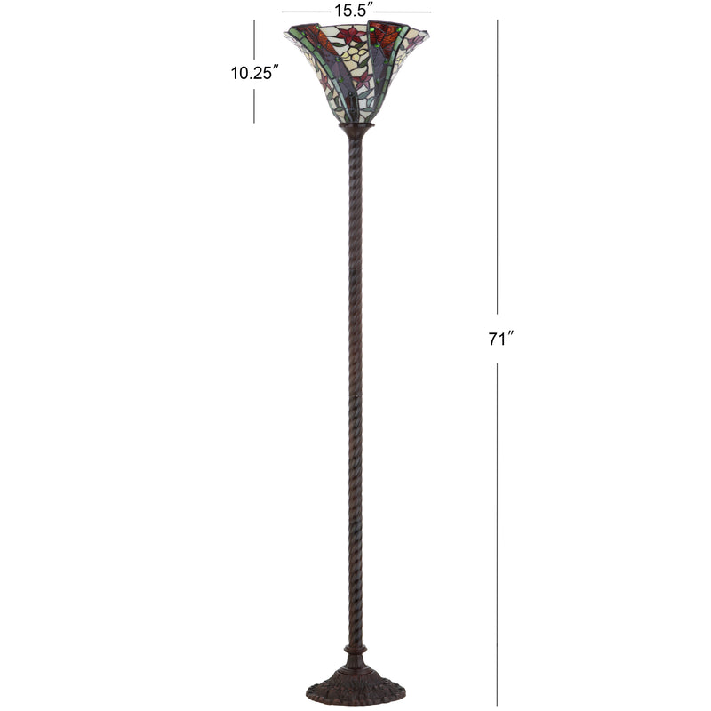 Williams Tiffany Style 71" Torchiere LED Floor Lamp - JONATHAN Y