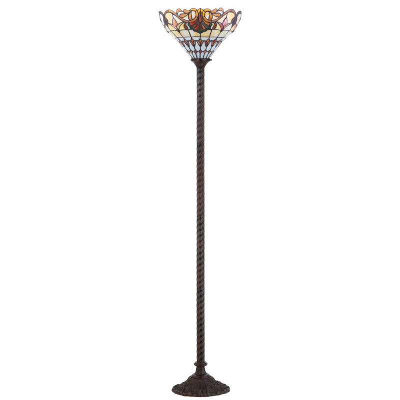 Davis Tiffany Style 70" Torchiere LED Floor Lamp - JONATHAN Y