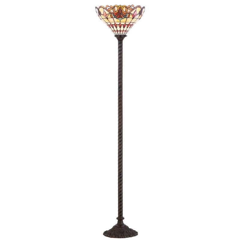 Davis Tiffany Style 70" Torchiere LED Floor Lamp - JONATHAN Y
