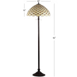 Lee Tiffany Style 62" LED Floor Lamp - JONATHAN Y