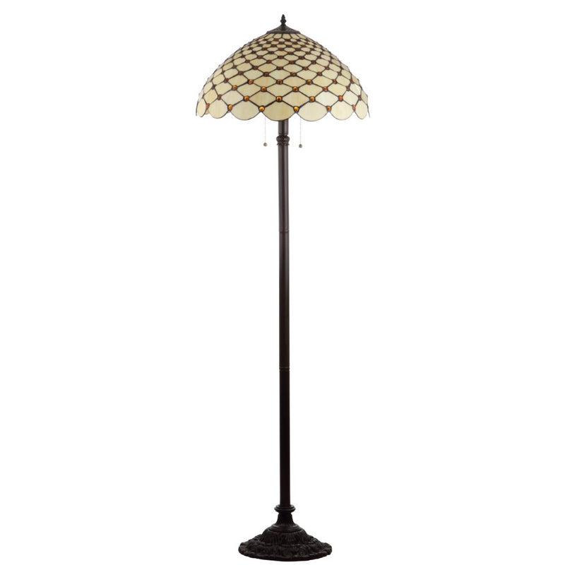 Lee Tiffany Style 62" LED Floor Lamp - JONATHAN Y