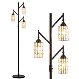 Lewis Tiffany-Style 71" Multi-Light LED Floor Lamp