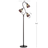 Walker Tiffany-Style 70.5" Multi-Light LED Floor Lamp - JONATHAN Y