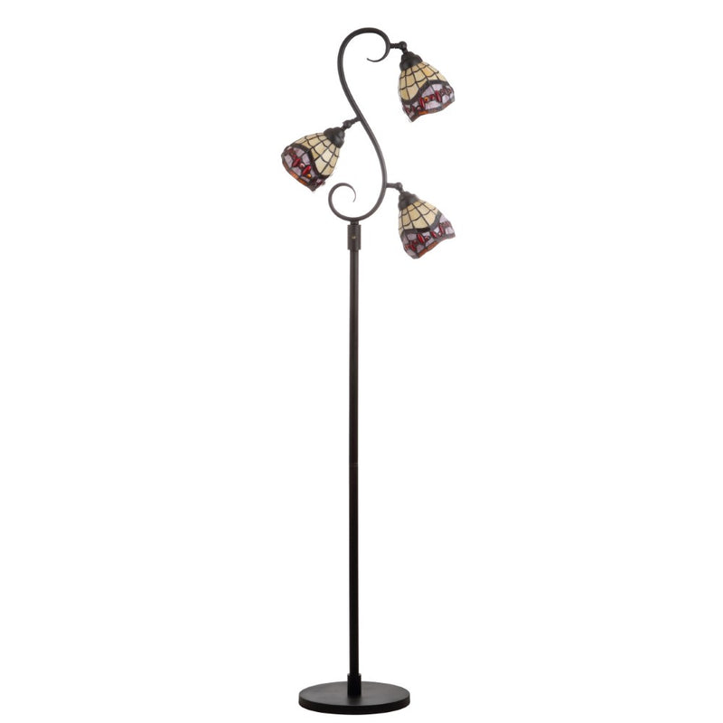 Walker Tiffany-Style 70.5" Multi-Light LED Floor Lamp - JONATHAN Y